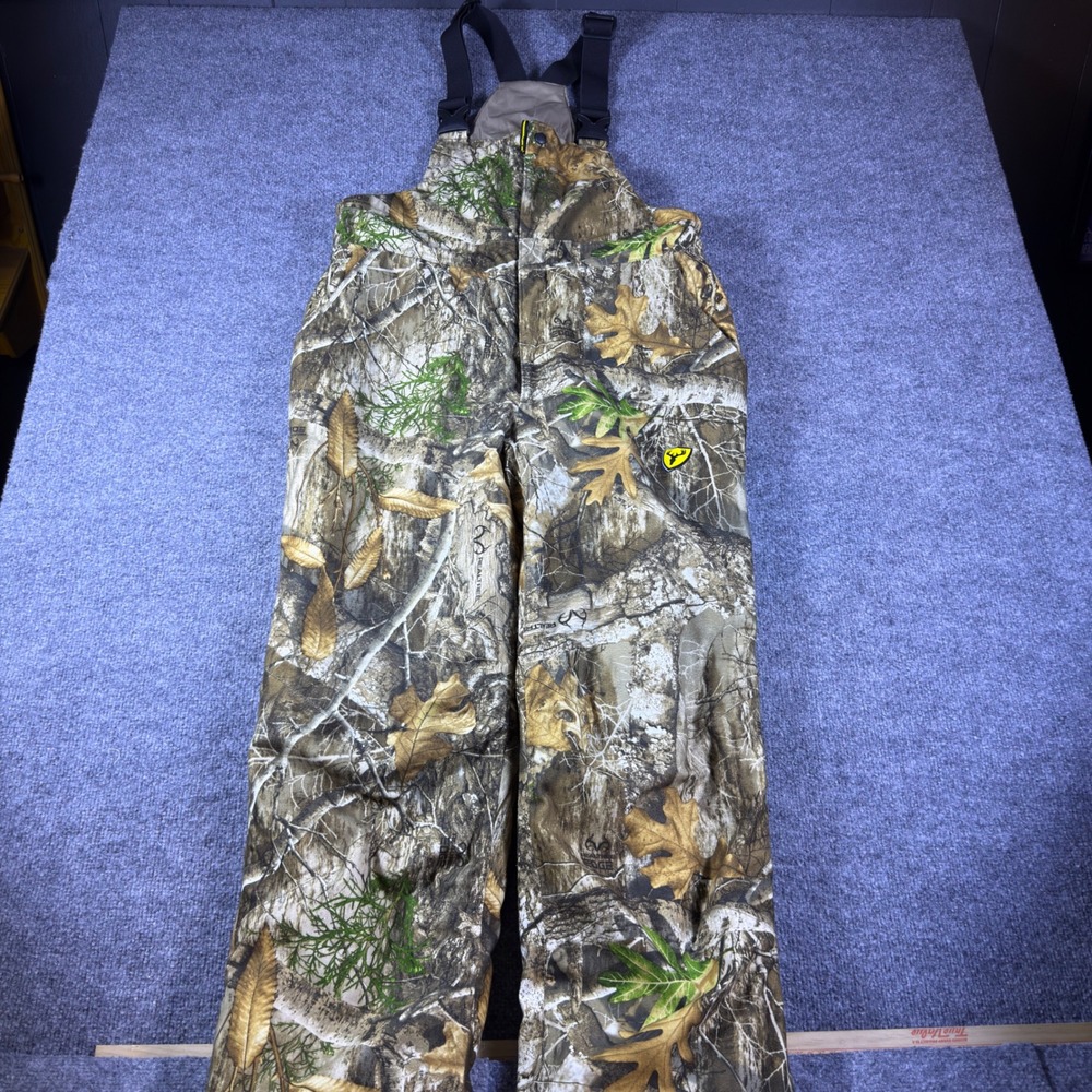 Shield Series Realtree Edge Camo Hunting Bibs S3 Rain Blocker Mens L 1055225